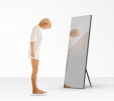 Body fat scale in Fitbathmirror smart fitness mirror