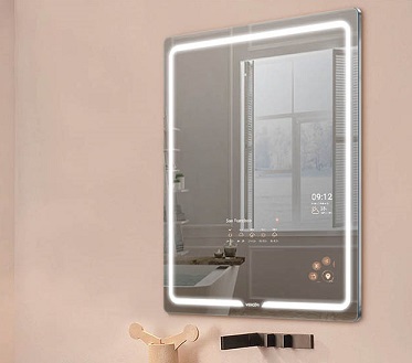Smart mirror with weather and calendar