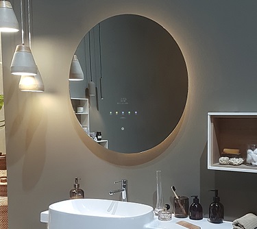 Smart mirror with alexa with customized UI